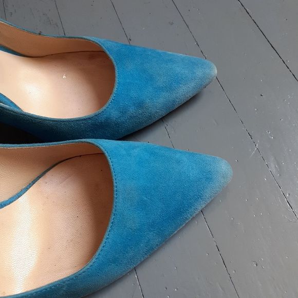 Jimmy Choo Romy 100 Suede Heels - Picture 15 of 16